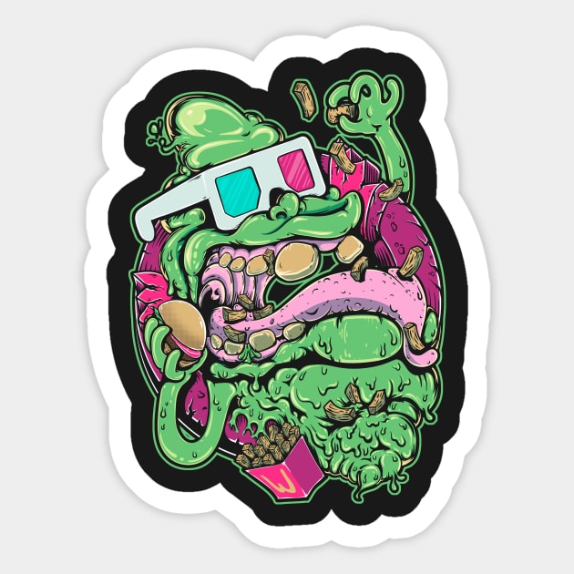 Slimer Sticker by MeFO